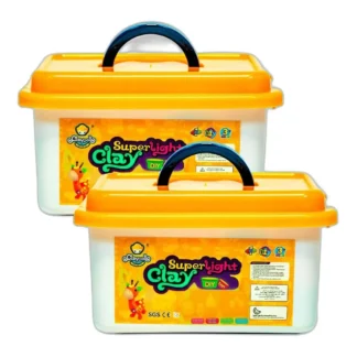 2x CLAYDOLL PIANKOLINA MASA PLASTYCZNA PIANKA 24 sztuki +AKCESORIA +WALIZKA — zdjęcie 1