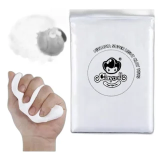 DUŻA MAGICZNA PLASTELINA MASA PLASTYCZNA PIANKOLINA MODELINA 1000g 1KG — zdjęcie 1