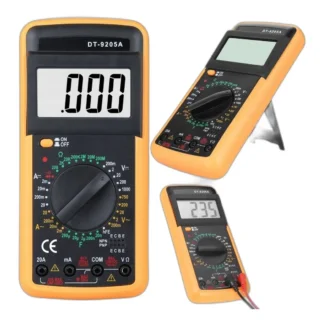 MIERNIK CYFROWY MULTIMETR LCD TESTER PRZEPŁYWU PRĄDU UNIWERSALNY DT-9205A — zdjęcie 1