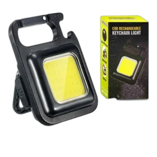 MOCNA MINI LATARKA LED KIESZONKOWA + BRELOK MAGNES OTWIERACZ UCHWYT NÓŻKA — zdjęcie 1