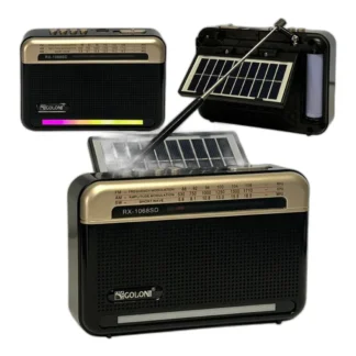 Radio turystyczne z Bluetooth, USB, zasilanie sieciowo-bateryjne — zdjęcie 1