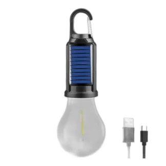 ŻARÓWKA SOLARN LAMPKA KEMPINGOWA GIRLANDA OGRODOWA LED LAMPA NA TARAS OGRÓD — zdjęcie 1