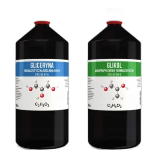 ZESTAW GLICERYNA ROŚLINNA 99,5% + GLIKOL PROPYLENOWY 99,9% 2000ml 2L — zdjęcie 1